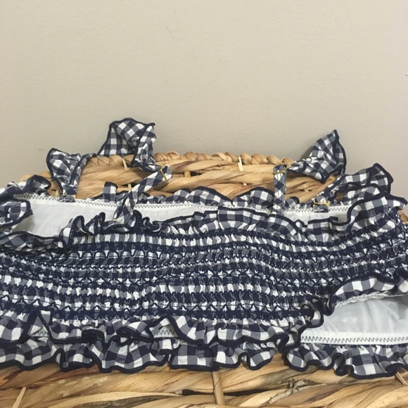 Tory Burch Gingham Costa Ruffle Top! 💥 - Picture 6 of 10